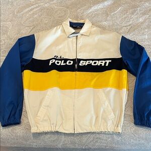Polo by Ralph Lauren Sporty Blue and Yellow Windbreaker